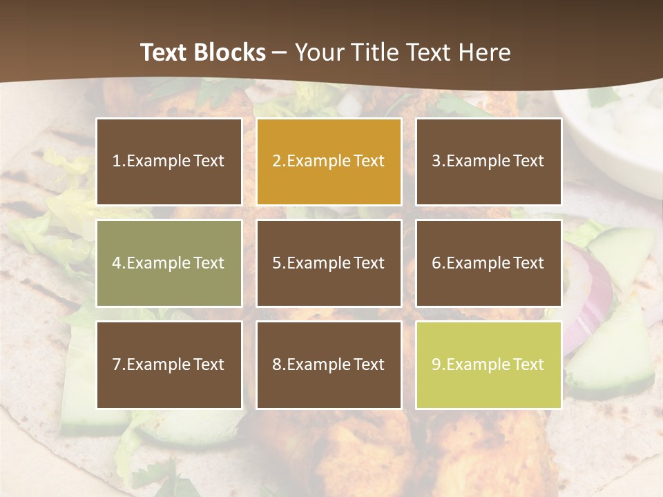 Meat Plate Yogurt PowerPoint Template