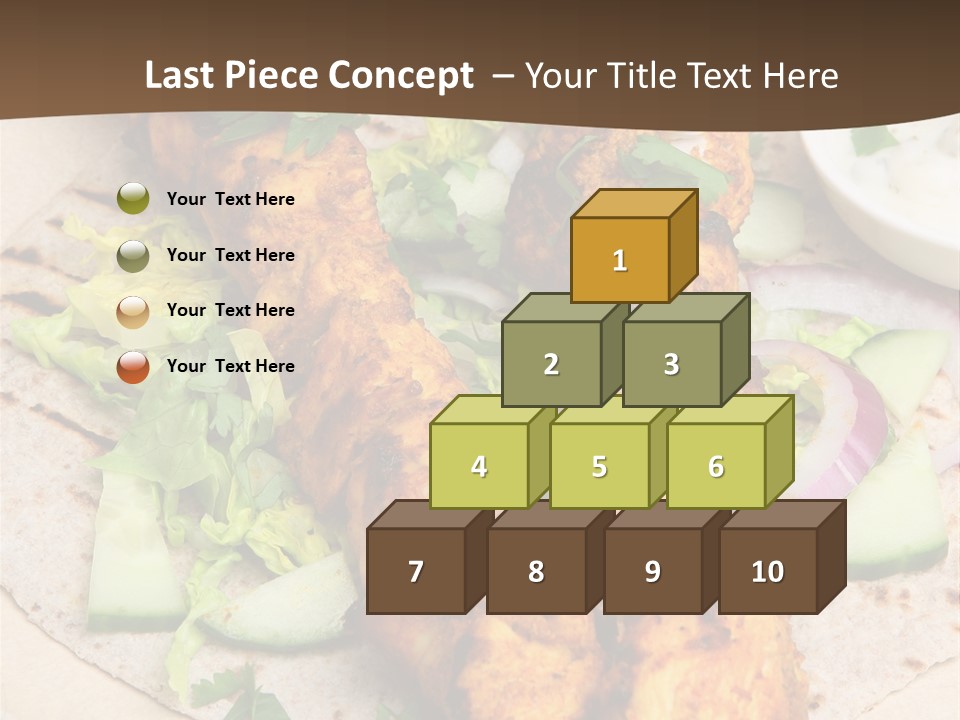 Meat Plate Yogurt PowerPoint Template