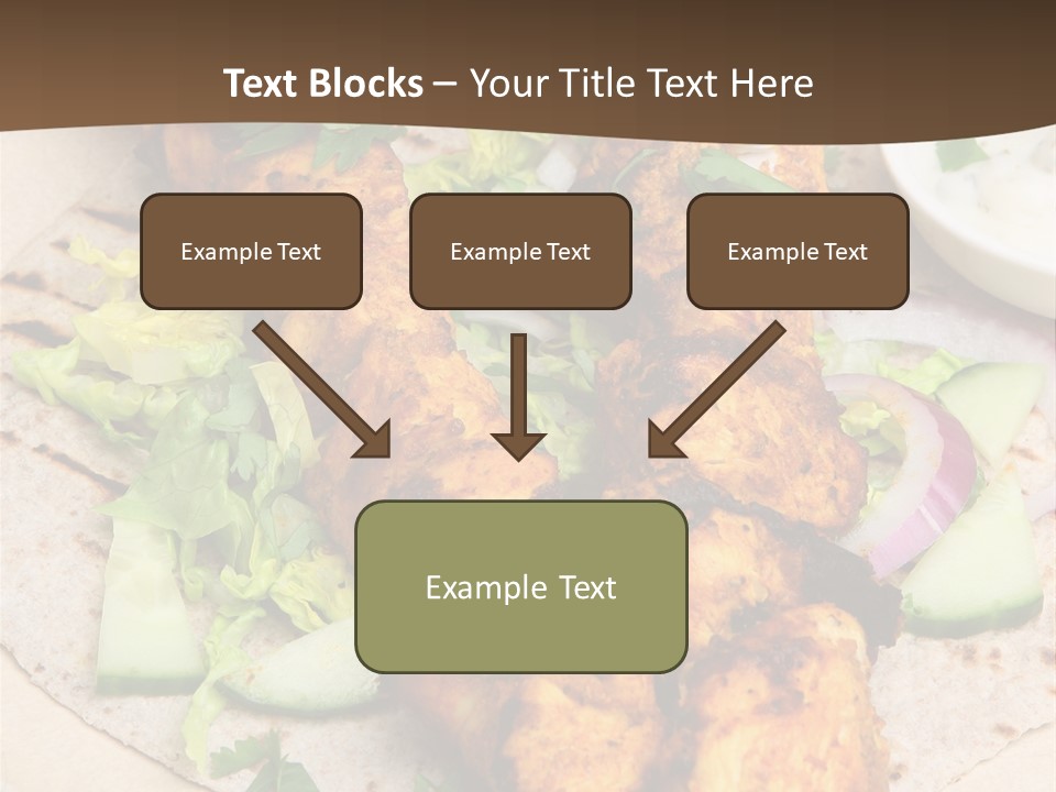 Meat Plate Yogurt PowerPoint Template