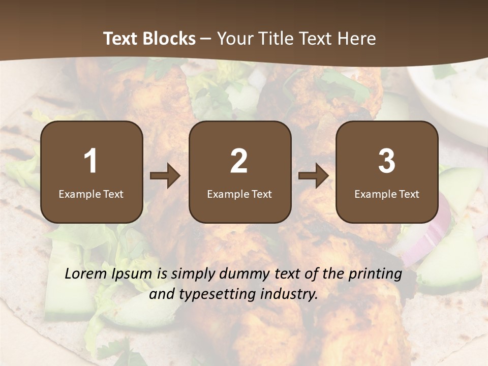 Meat Plate Yogurt PowerPoint Template