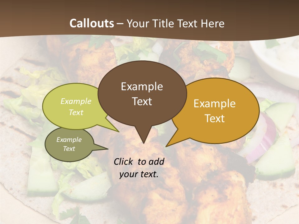 Meat Plate Yogurt PowerPoint Template