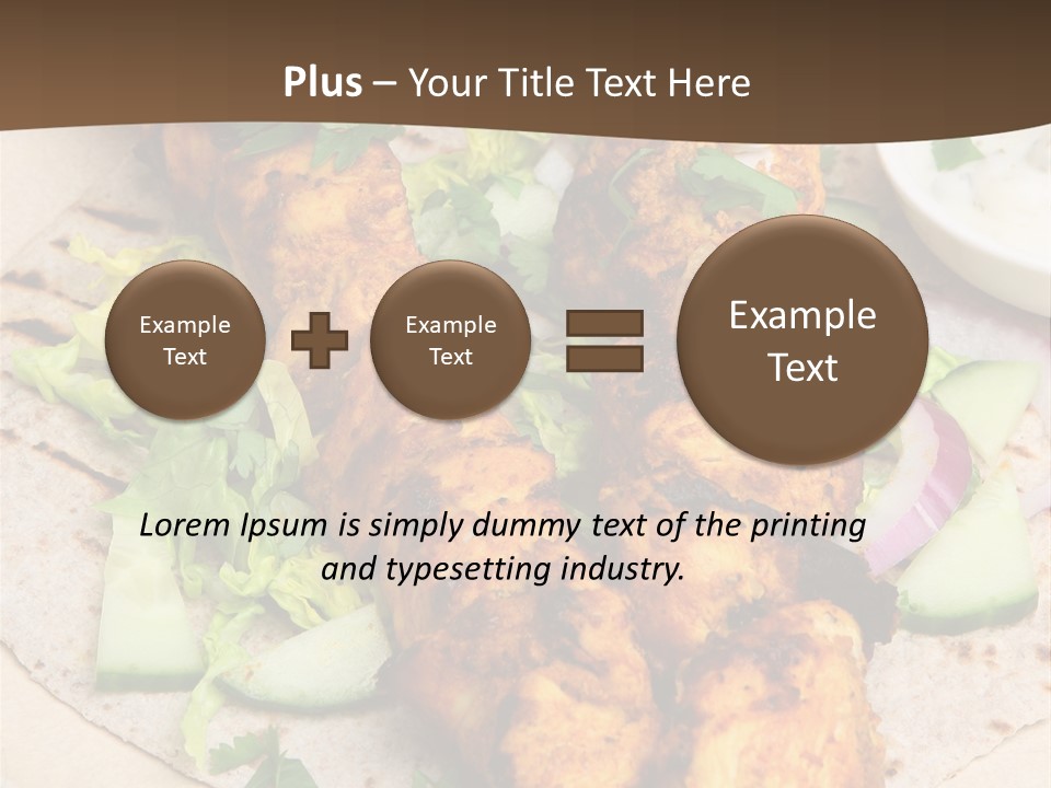 Meat Plate Yogurt PowerPoint Template