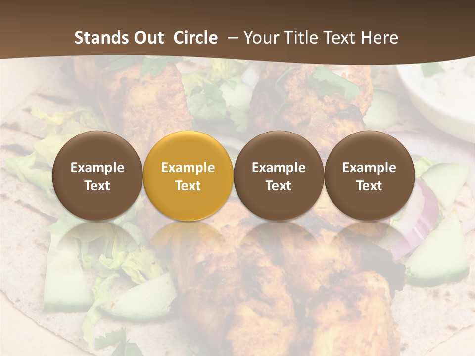Meat Plate Yogurt PowerPoint Template
