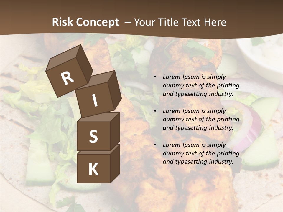 Meat Plate Yogurt PowerPoint Template