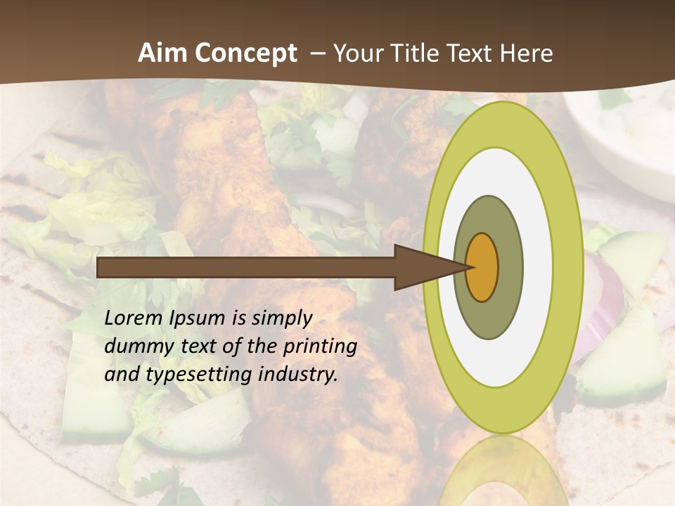 Meat Plate Yogurt PowerPoint Template