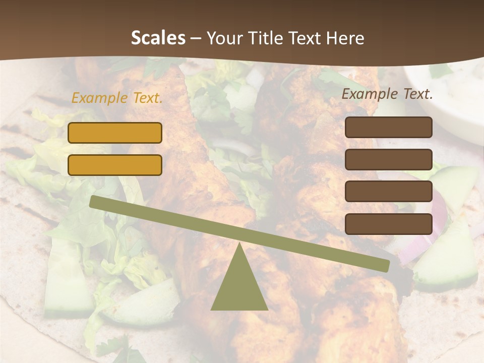 Meat Plate Yogurt PowerPoint Template