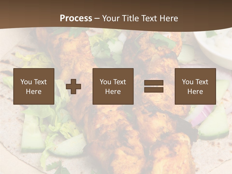 Meat Plate Yogurt PowerPoint Template