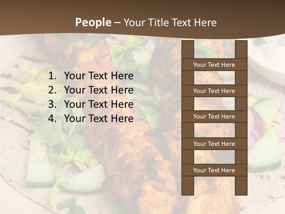 Meat Plate Yogurt PowerPoint Template
