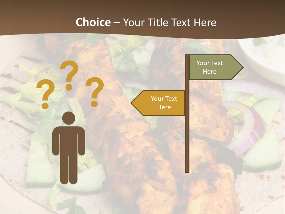 Meat Plate Yogurt PowerPoint Template