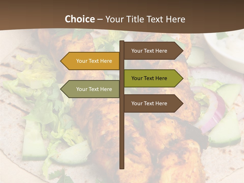 Meat Plate Yogurt PowerPoint Template