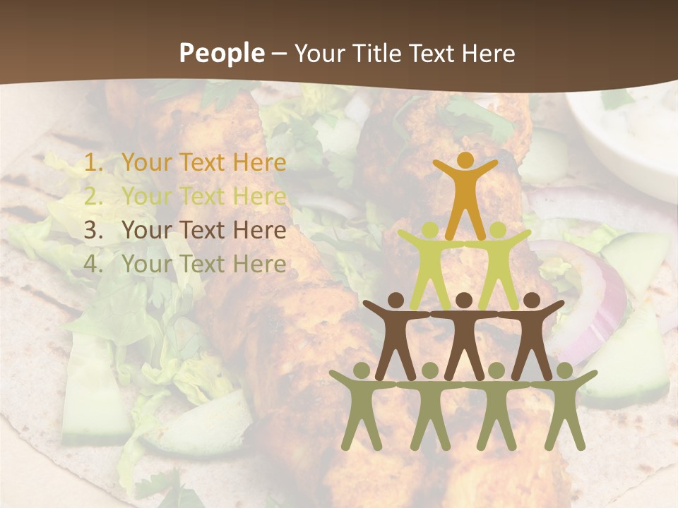 Meat Plate Yogurt PowerPoint Template