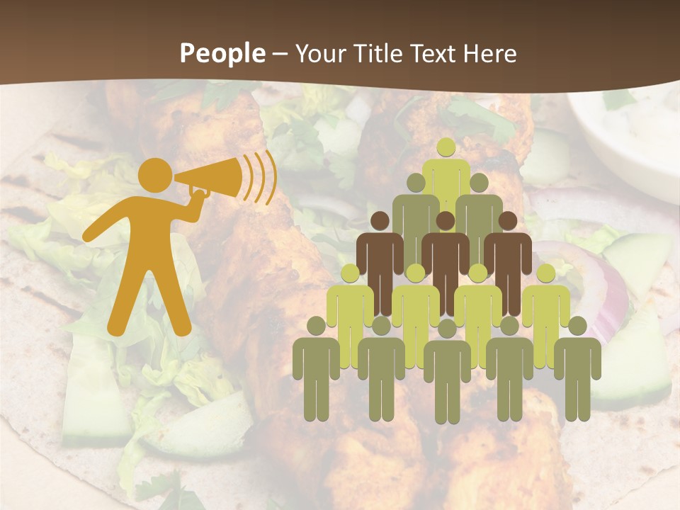 Meat Plate Yogurt PowerPoint Template