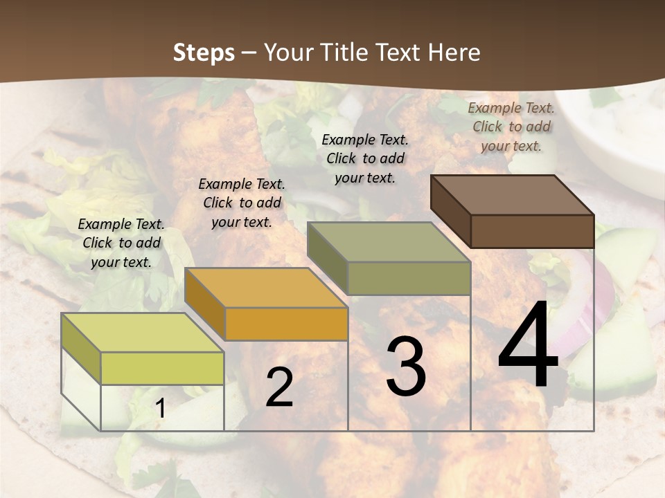 Meat Plate Yogurt PowerPoint Template
