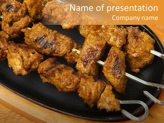 Overhead Tikka Marinated PowerPoint Template