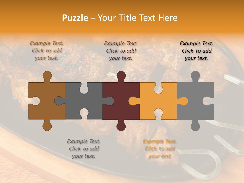 Overhead Tikka Marinated PowerPoint Template