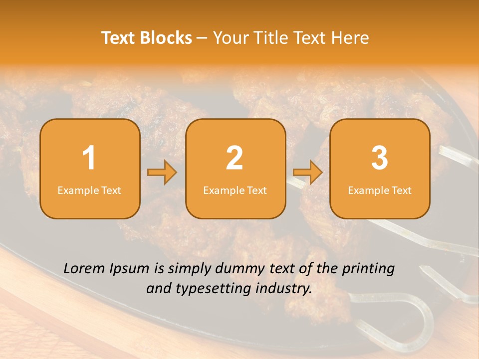 Overhead Tikka Marinated PowerPoint Template