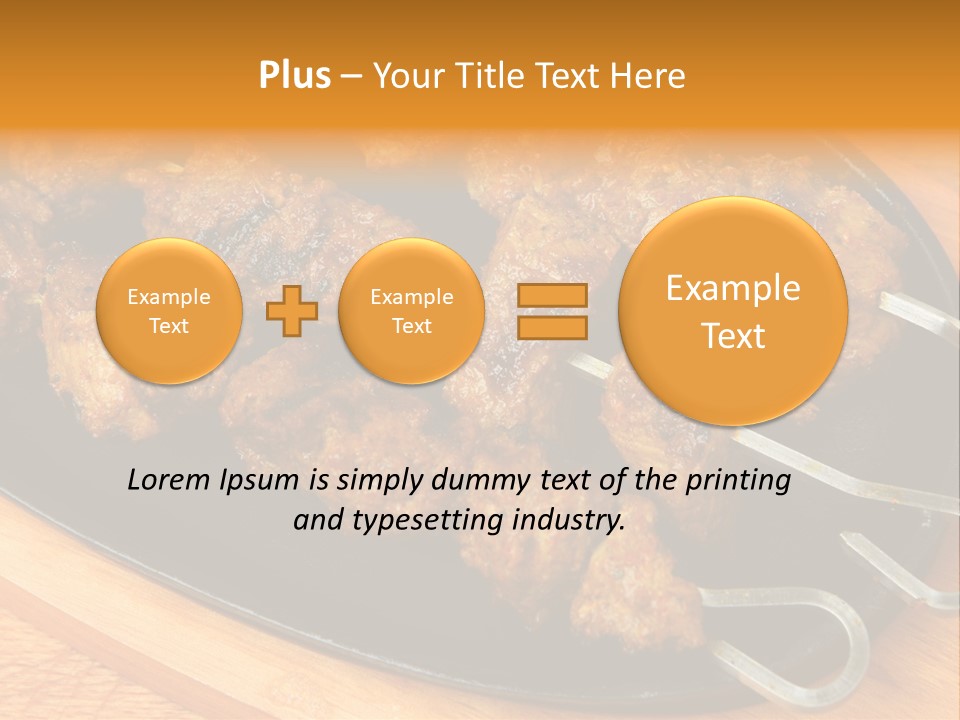 Overhead Tikka Marinated PowerPoint Template