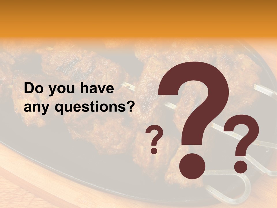 Overhead Tikka Marinated PowerPoint Template