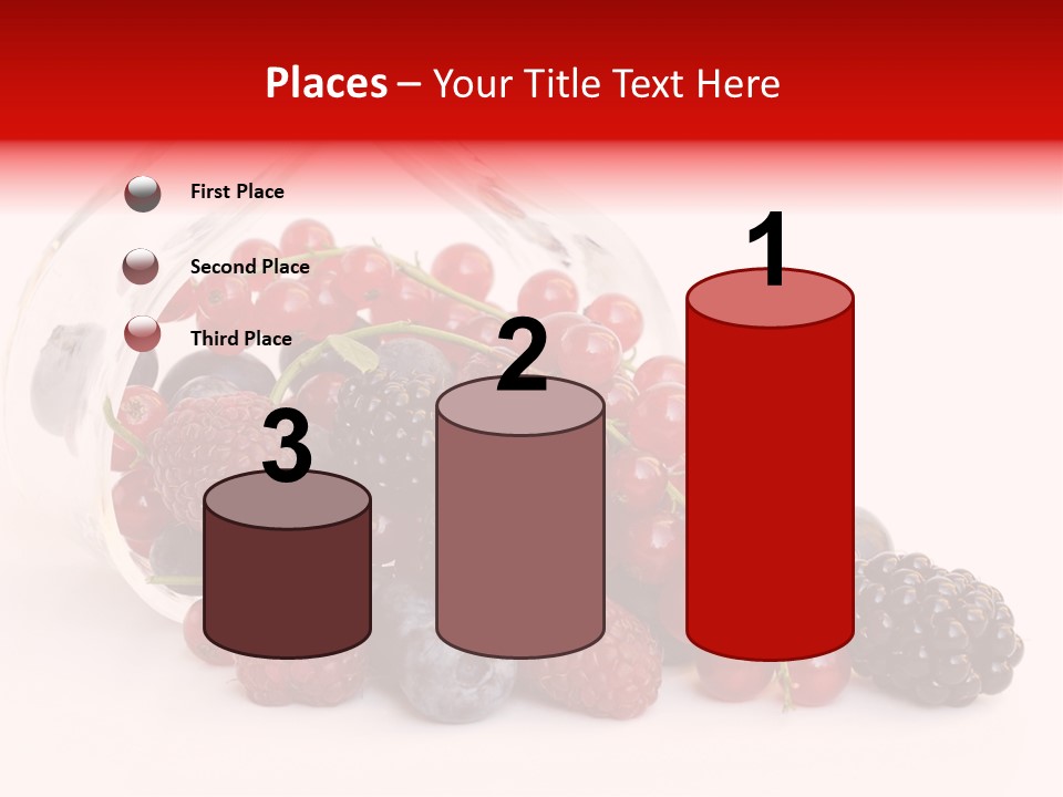 Dieting Raspberry Blackberry PowerPoint Template