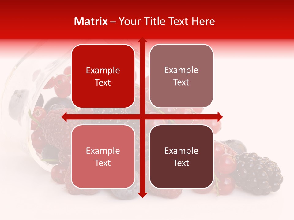 Dieting Raspberry Blackberry PowerPoint Template