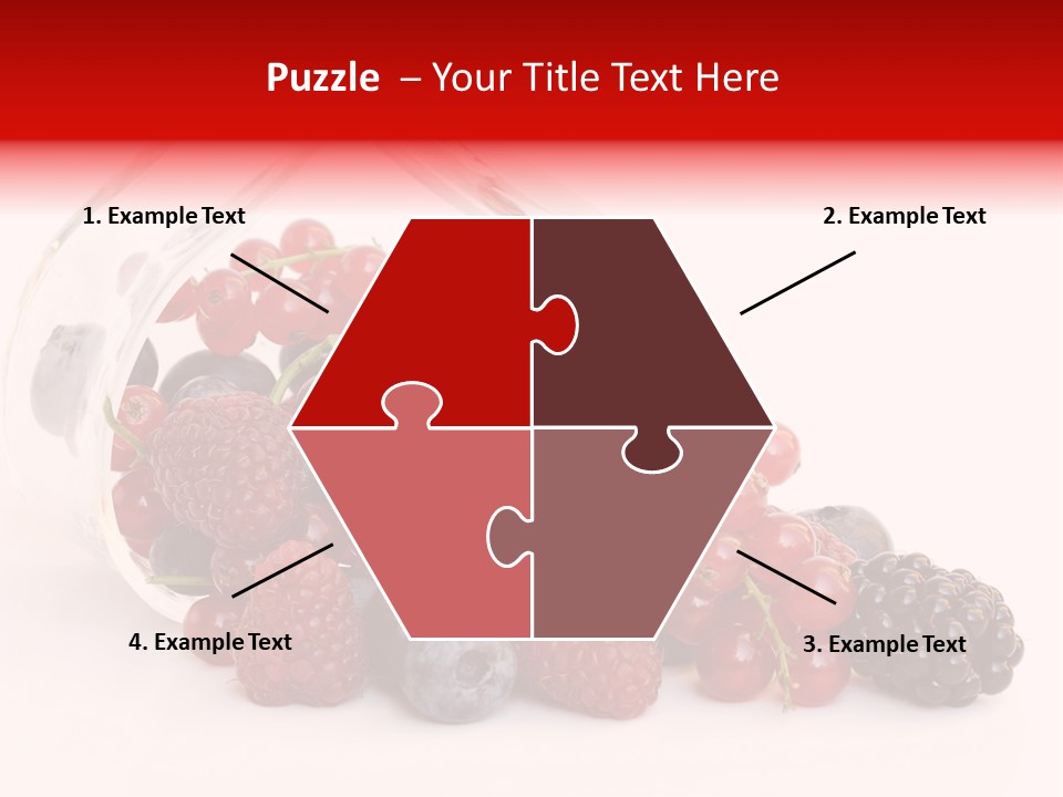 Dieting Raspberry Blackberry PowerPoint Template