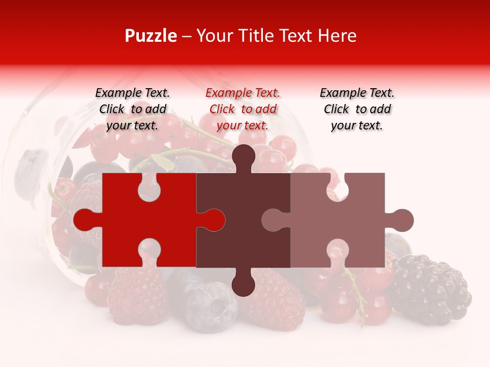 Dieting Raspberry Blackberry PowerPoint Template