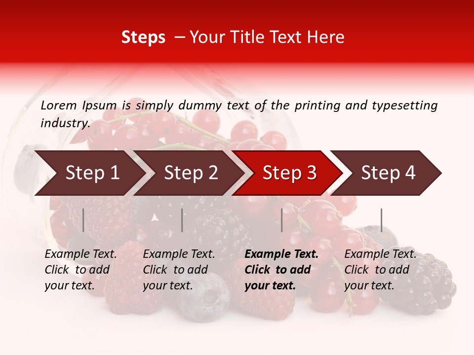 Dieting Raspberry Blackberry PowerPoint Template
