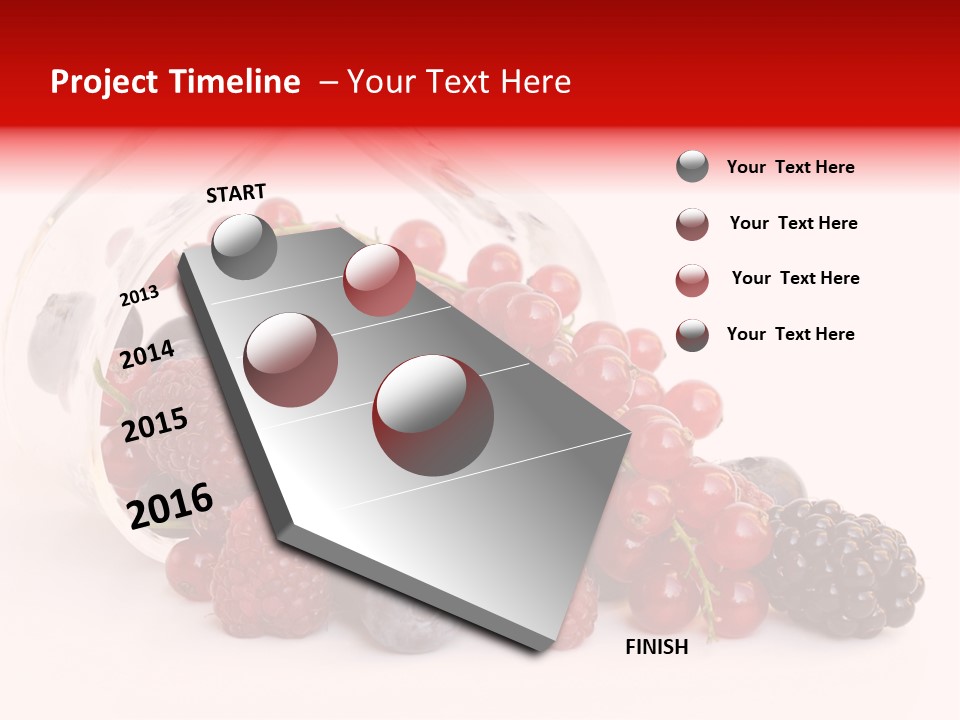 Dieting Raspberry Blackberry PowerPoint Template