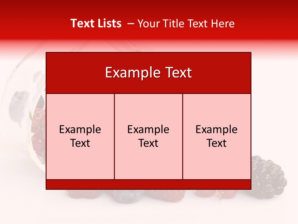 Dieting Raspberry Blackberry PowerPoint Template