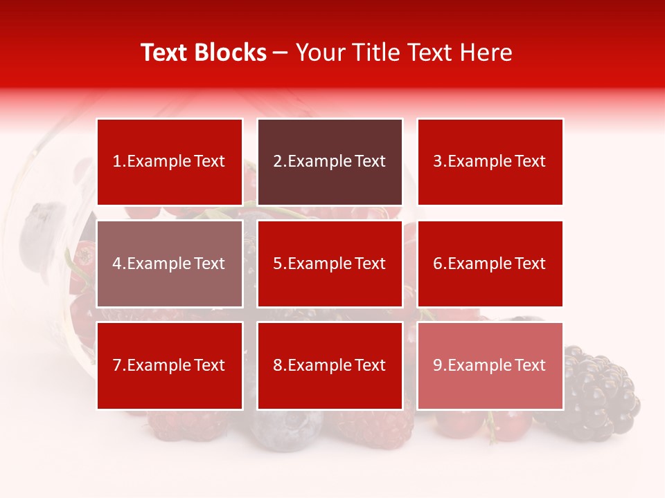 Dieting Raspberry Blackberry PowerPoint Template