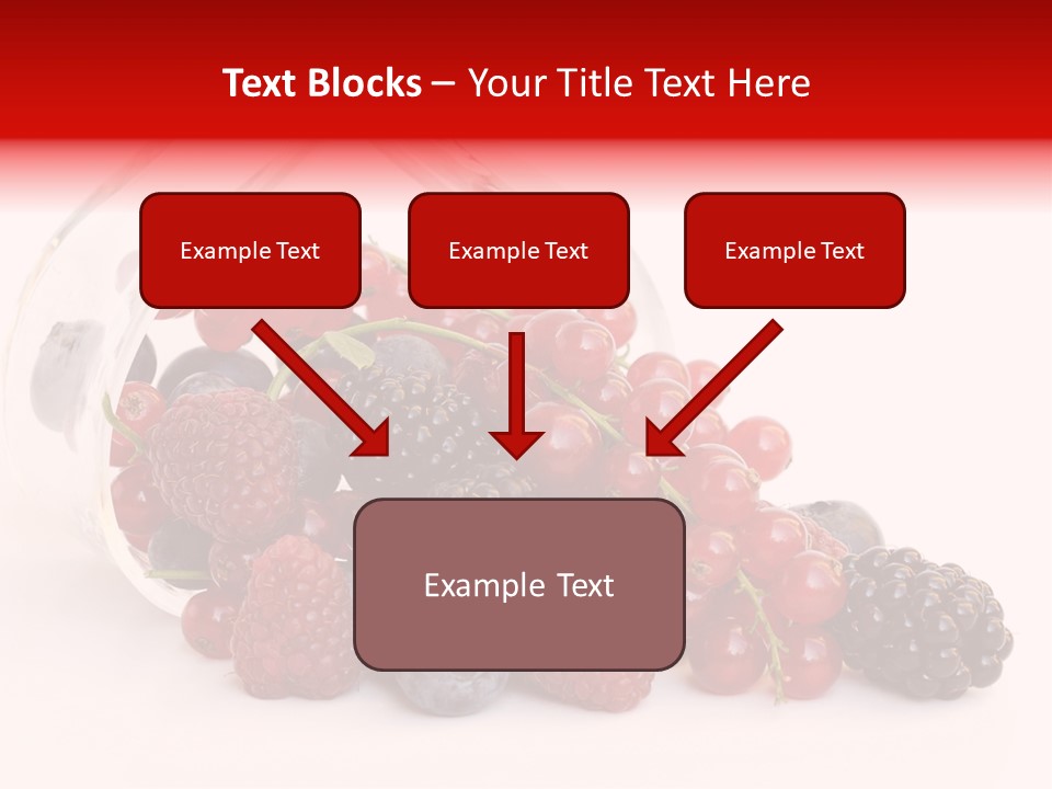 Dieting Raspberry Blackberry PowerPoint Template