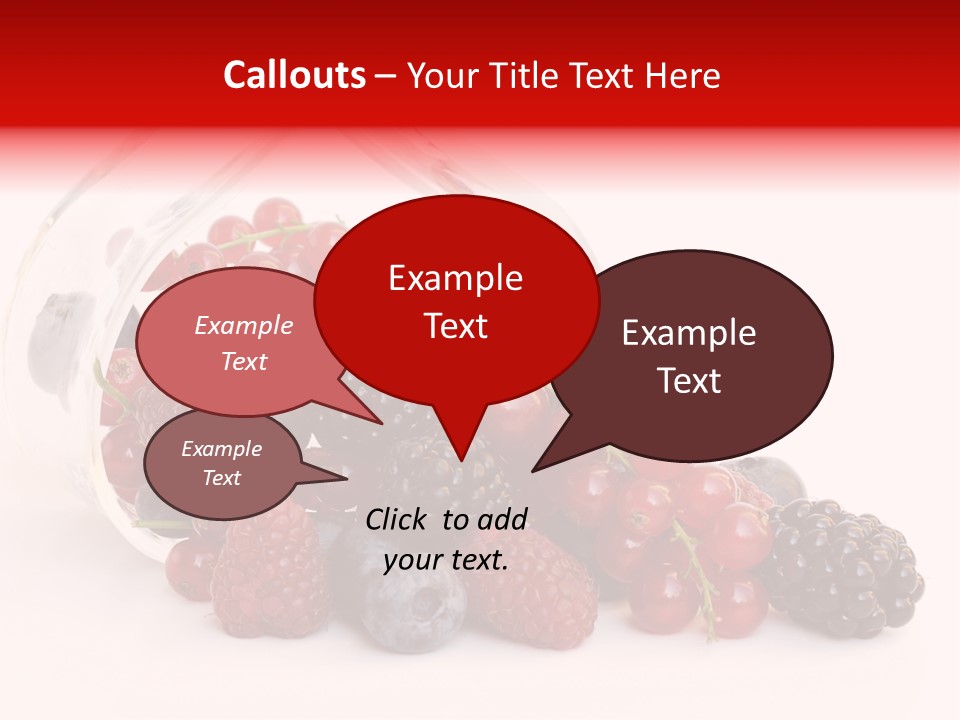 Dieting Raspberry Blackberry PowerPoint Template