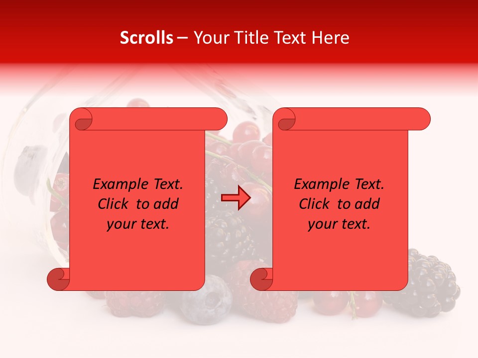 Dieting Raspberry Blackberry PowerPoint Template