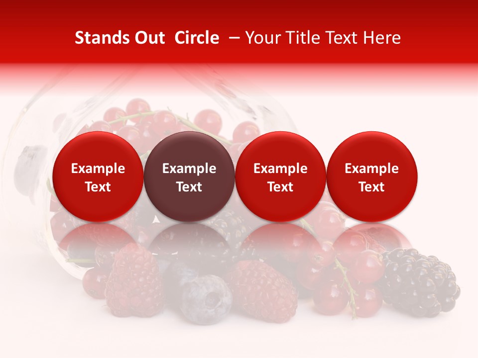 Dieting Raspberry Blackberry PowerPoint Template