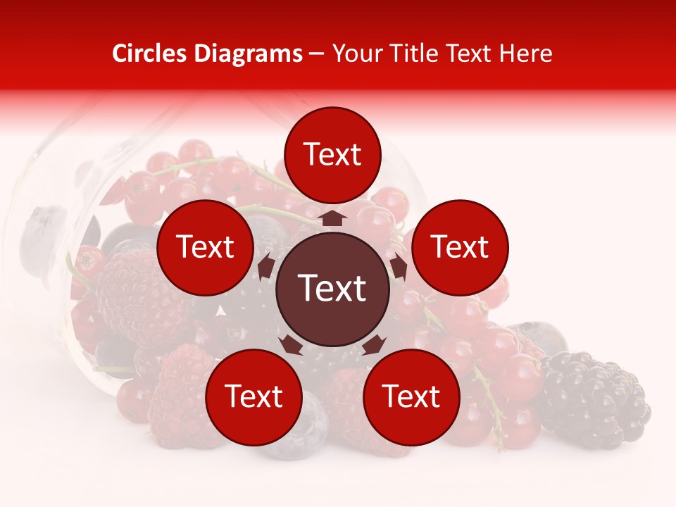 Dieting Raspberry Blackberry PowerPoint Template