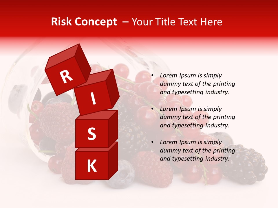 Dieting Raspberry Blackberry PowerPoint Template
