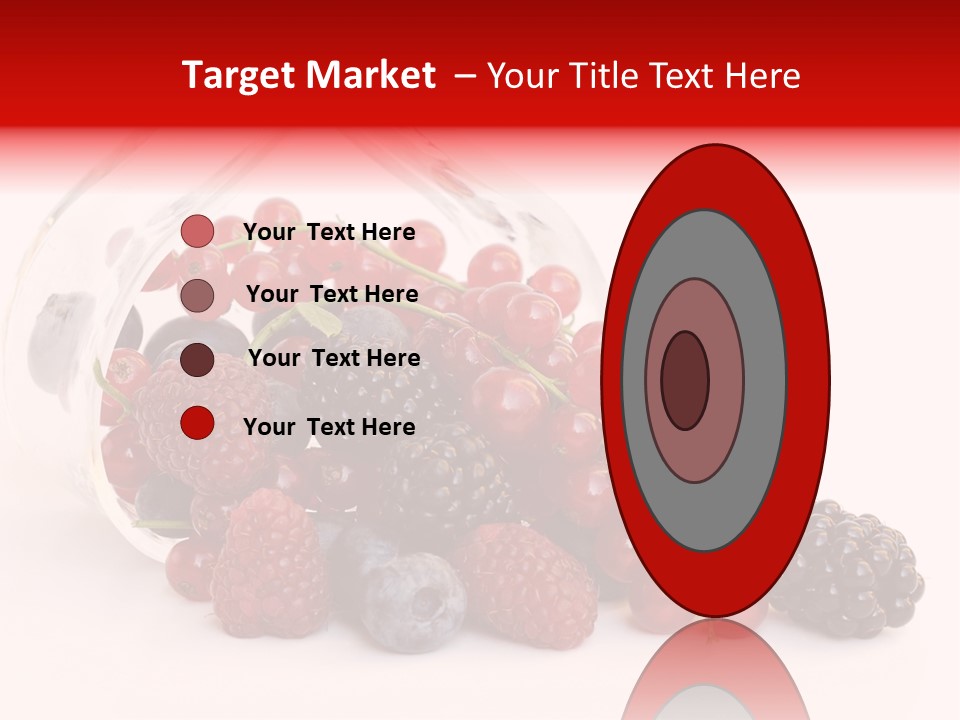 Dieting Raspberry Blackberry PowerPoint Template
