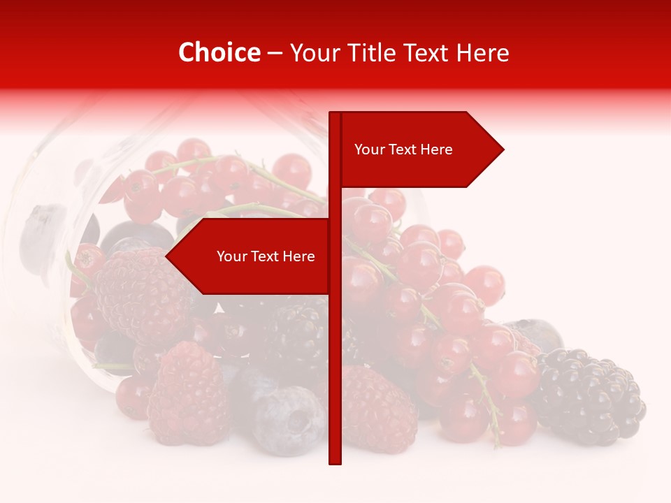 Dieting Raspberry Blackberry PowerPoint Template