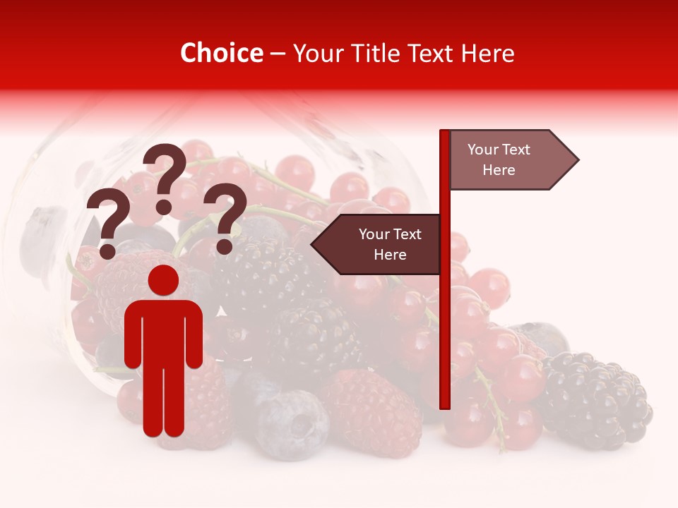 Dieting Raspberry Blackberry PowerPoint Template