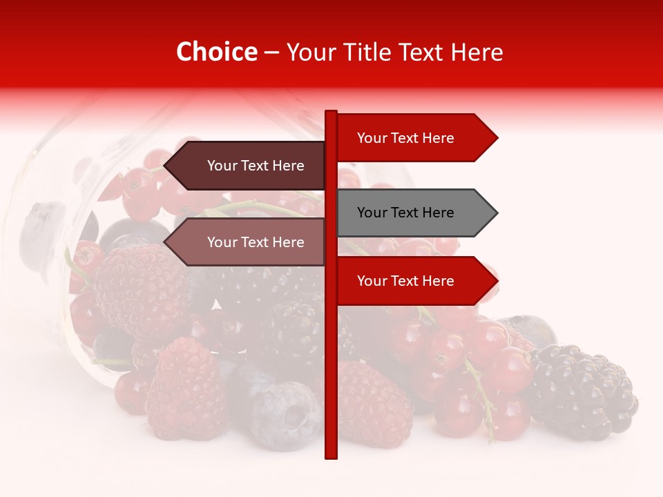 Dieting Raspberry Blackberry PowerPoint Template