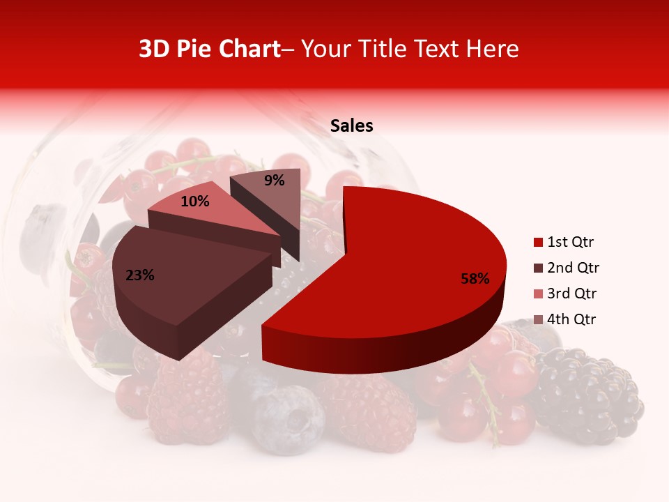 Dieting Raspberry Blackberry PowerPoint Template