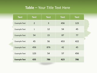 Leaf Ribes Nigrum On White PowerPoint Template