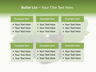 Leaf Ribes Nigrum On White PowerPoint Template
