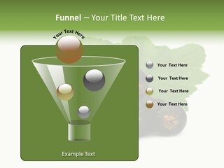 Leaf Ribes Nigrum On White PowerPoint Template
