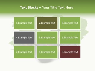 Leaf Ribes Nigrum On White PowerPoint Template