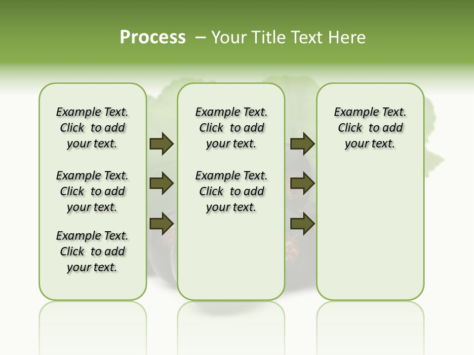 Leaf Ribes Nigrum On White PowerPoint Template