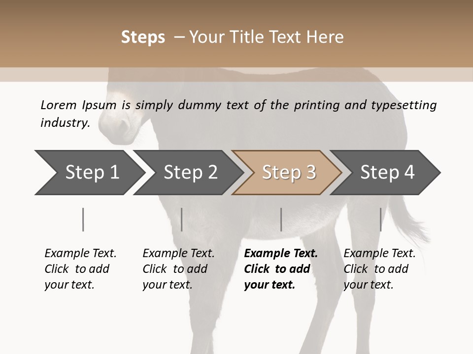 Ass Headstrong Dun PowerPoint Template