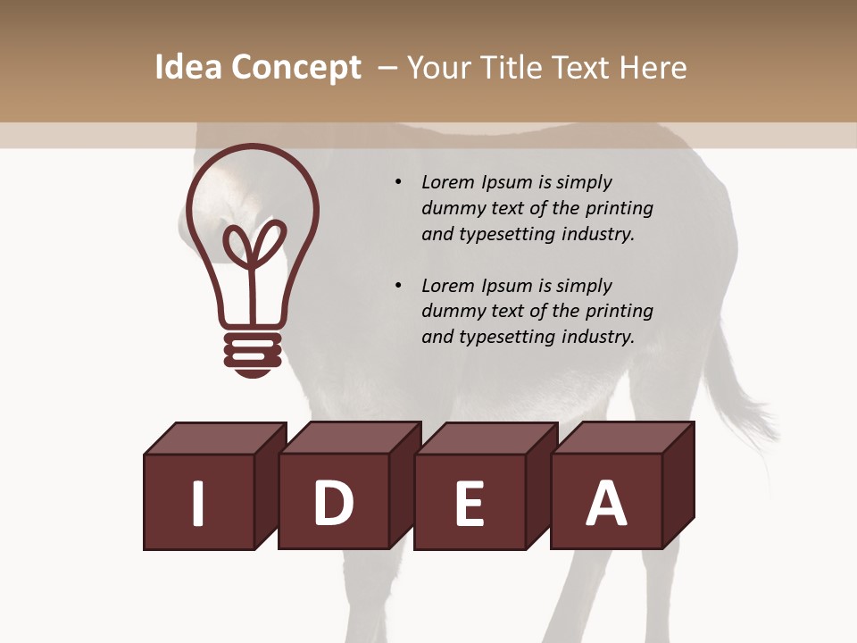 Ass Headstrong Dun PowerPoint Template