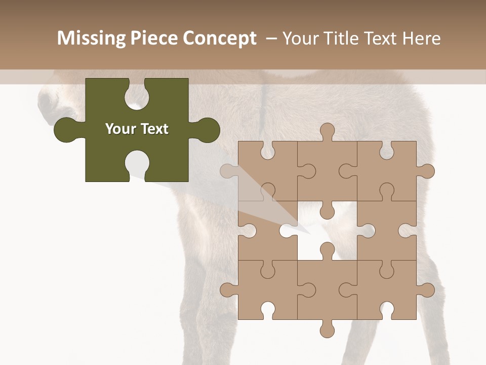 Portrait Baby Whinny PowerPoint Template