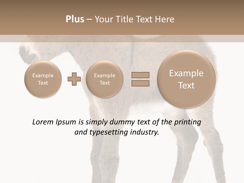 Portrait Baby Whinny PowerPoint Template